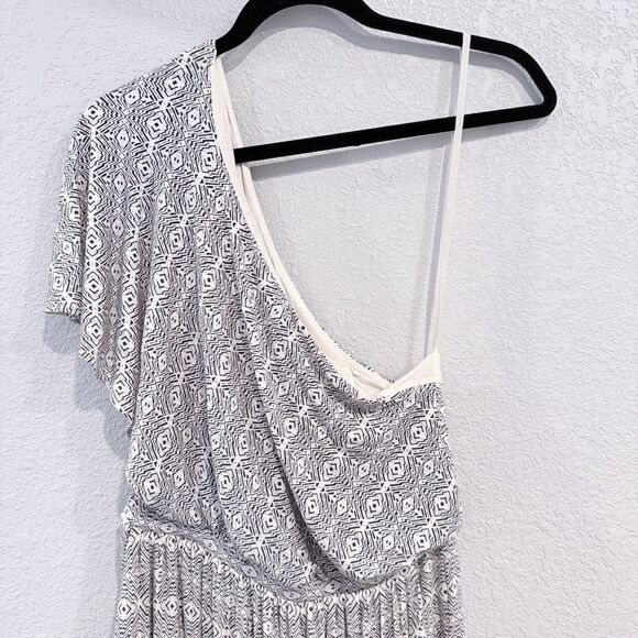 Anthropologie Maeve Jamie Jumpsuit Wide Leg Cropped One Shoulder Size XS Chic - Picture 4 of 12